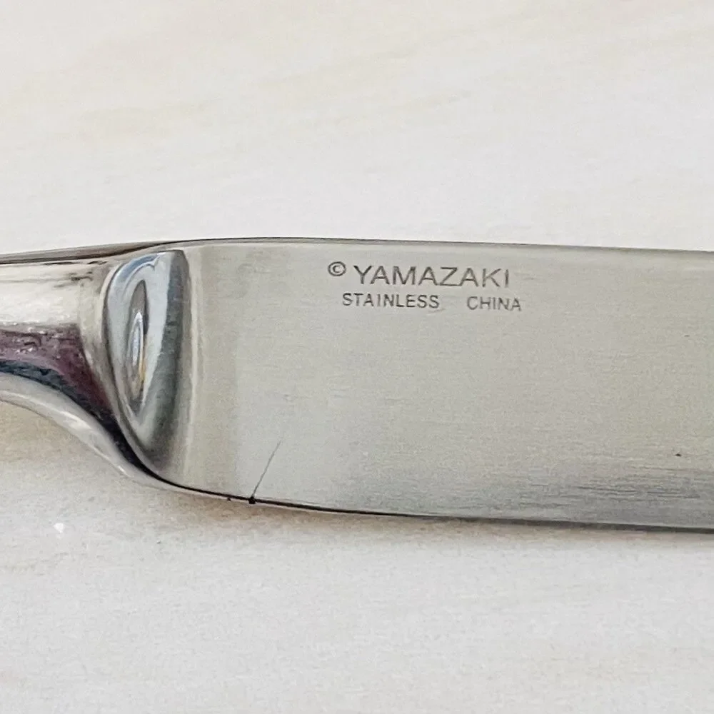 5pc YAMAZAKI Belgrove Dinner Knife 9 1/4” Stainless Glossy New French Hollow